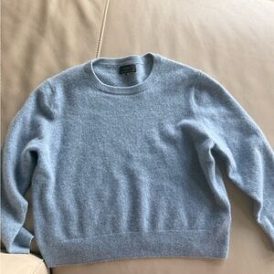 Quince Light Blue Mongolian Cashmere Sweater